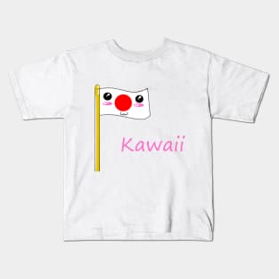 Kawaii Japanese Flag Kids T-Shirt